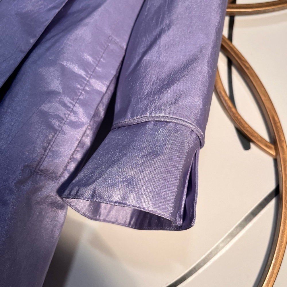 Lavender Embroidered Little. 100% polyester Shell & lining. - Picture 3 of 10